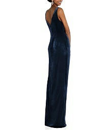 Social Bridesmaids Evening Dress Style  6861 - Navy Velvet