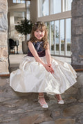 Flower Girl Dress with Tartan Bodice