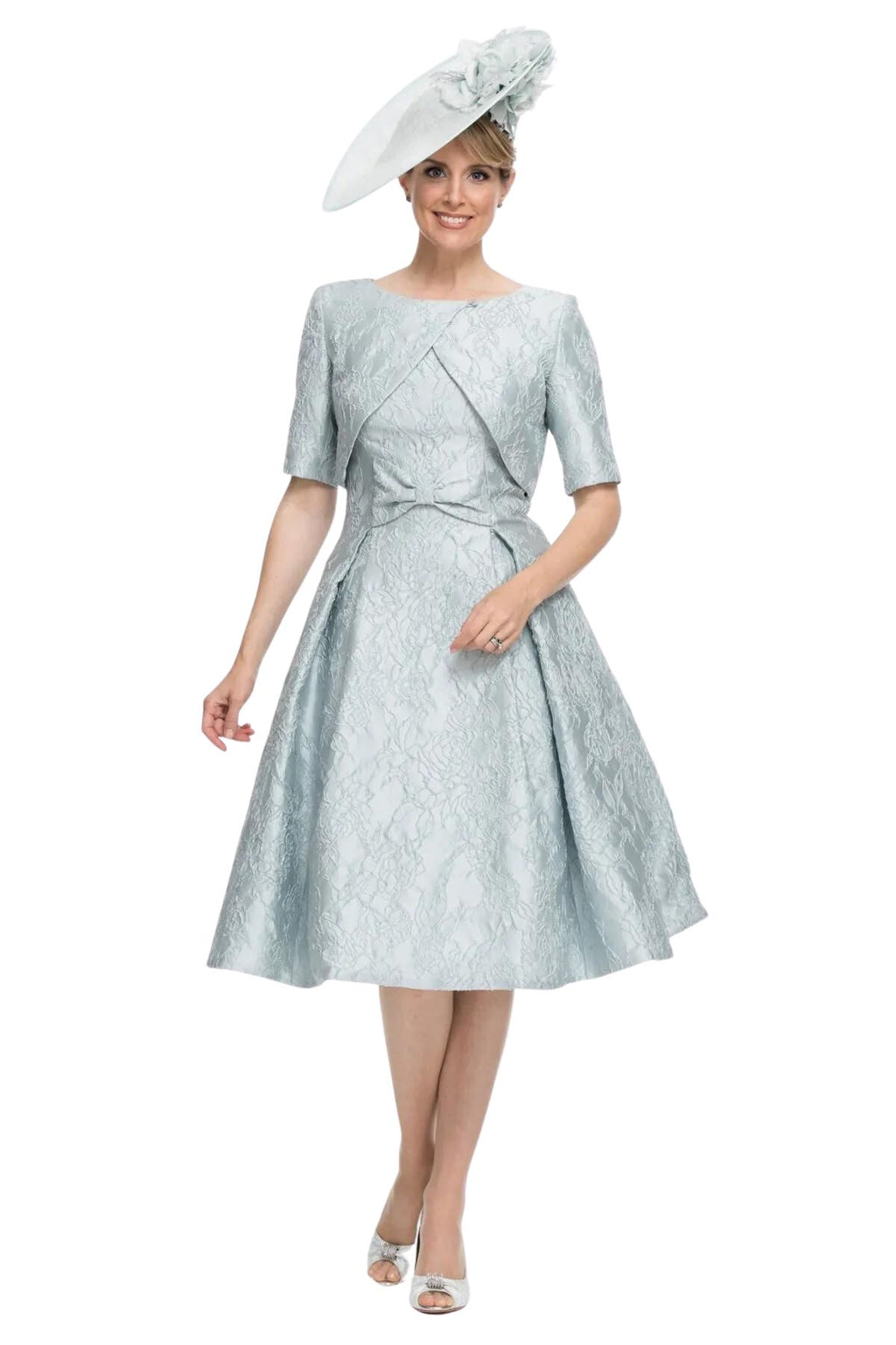 Fifties Style Jacquard Dress