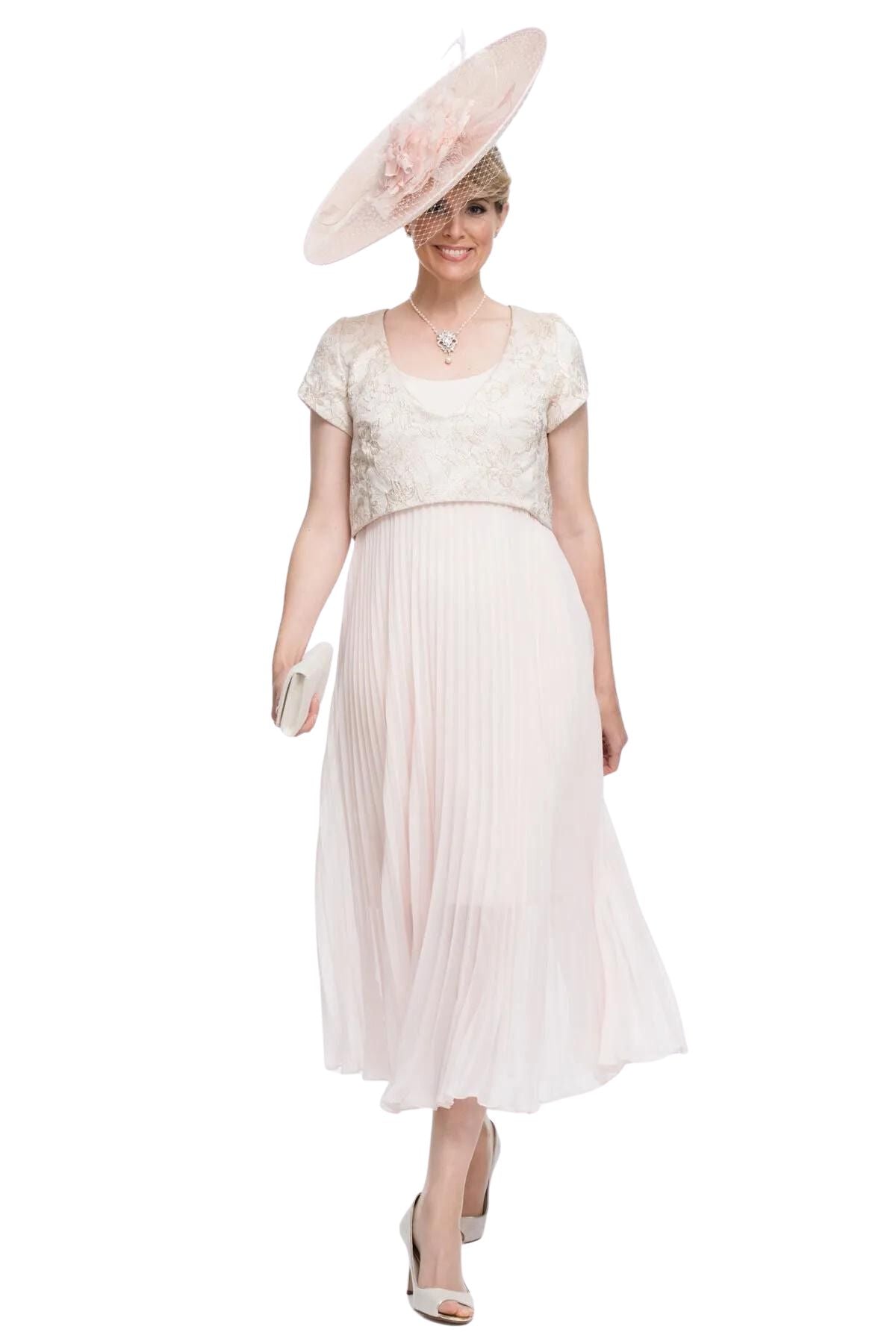 Chiffon Sunray Pleat Dress Only (without Brocade Bodice)