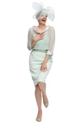 3 Piece Silk Dress and Beaded Top And Overskirt