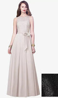 SALE Full length Black Lace Top Dress