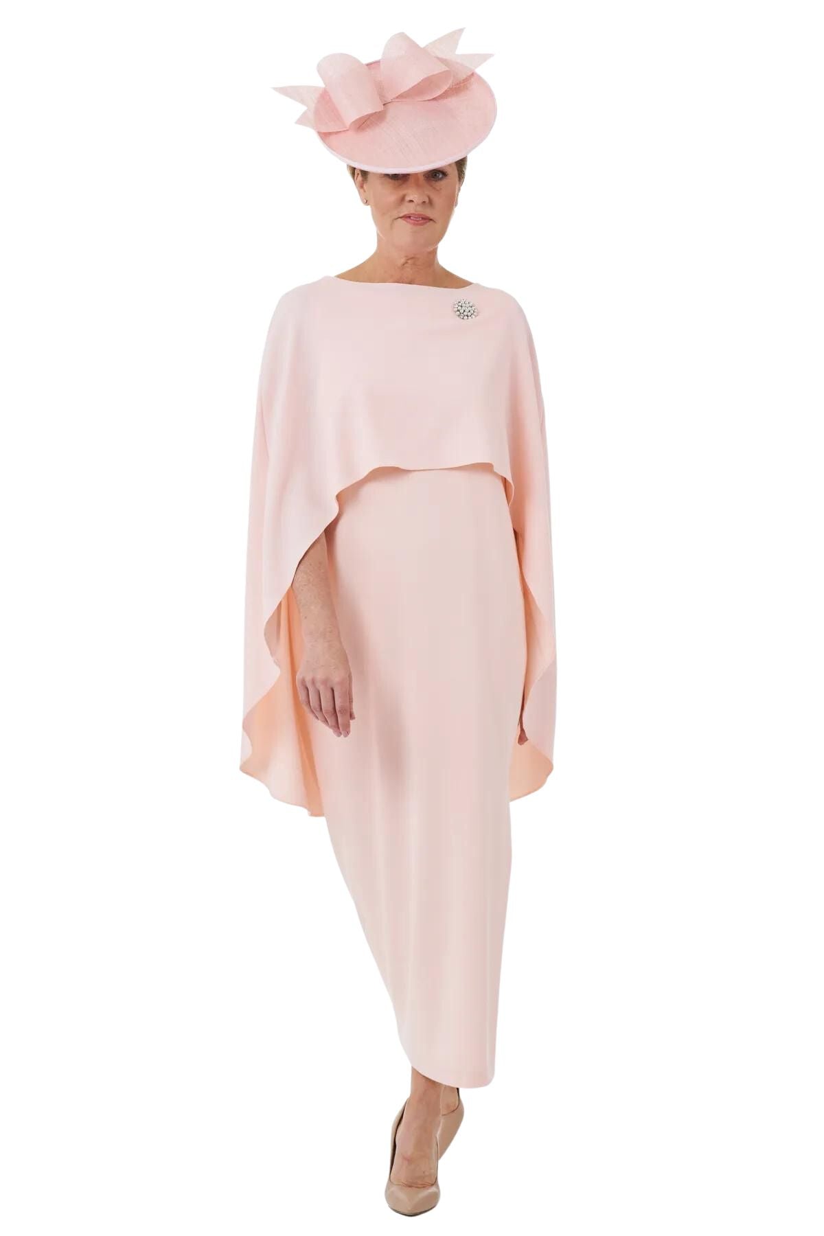 Long Side Slit Dress in Pink