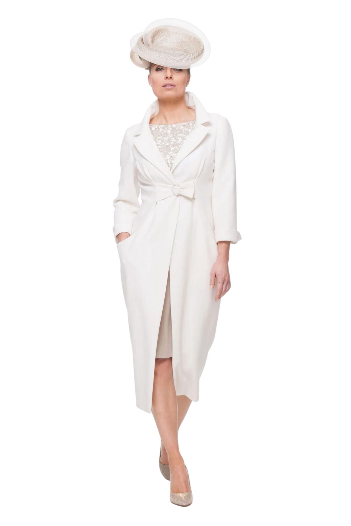 Judy Murray Wool Coat and Silk Dress