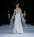 SALE - Floor-Length Dress with Silver Embellishments