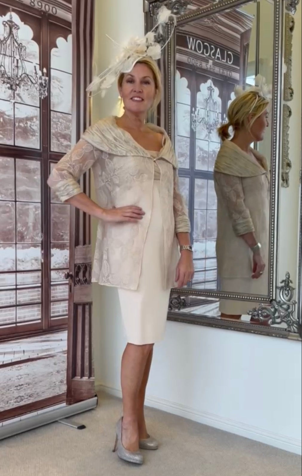 ARCHIVE SALE SILK DRESS AND A-LINE JACKET