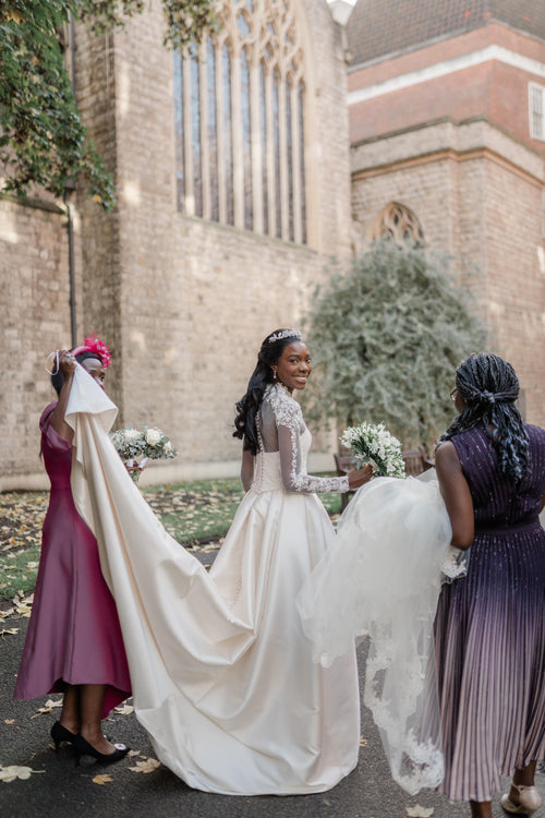 Aba's bespoke wedding dress