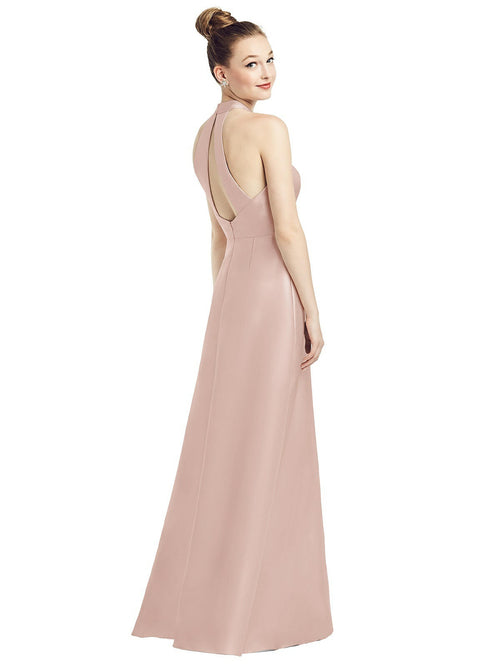 Alfred Sung Bridesmaid Evening Dress - Style D722 - Pink Champagne