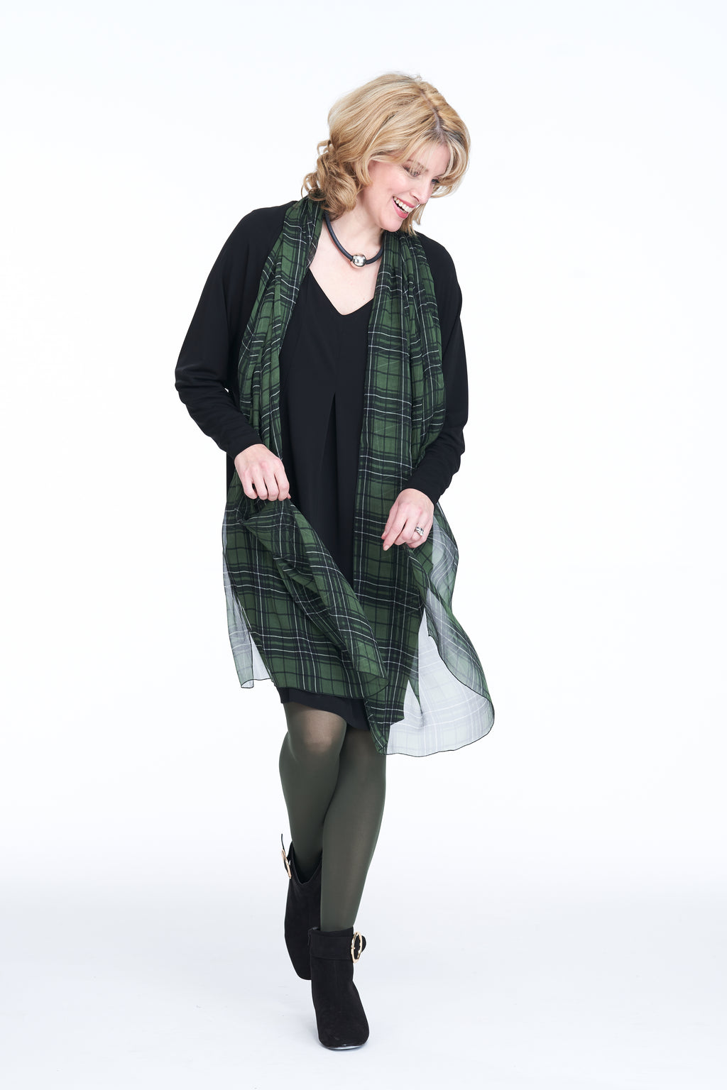 ARCHIVE SALE - Day Dress Dolman Sleeved , Straight and Short in Flannel Grey