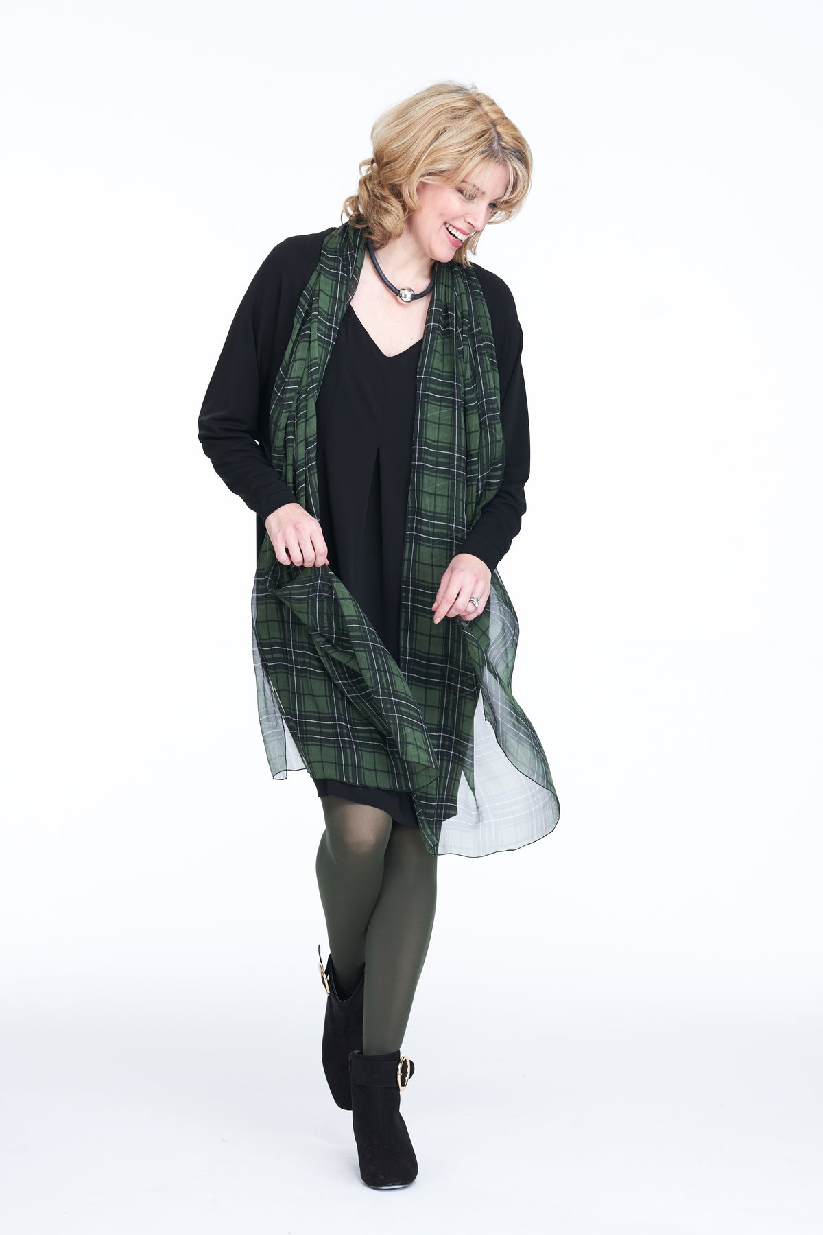 ARCHIVE SALE - Day Dress Dolman Sleeved , Straight and Short in Flannel Grey