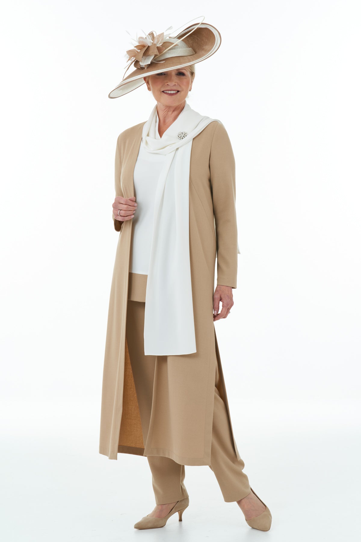Mother of the Bride or Groom Camel Trousers