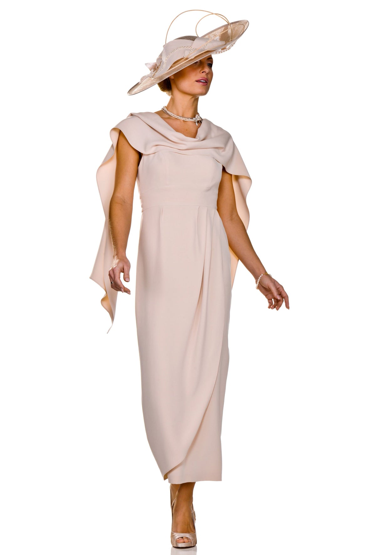 Couture - Mother of the Bride or Groom - Flattering Silk Dress, Jacket and Stole Outfit