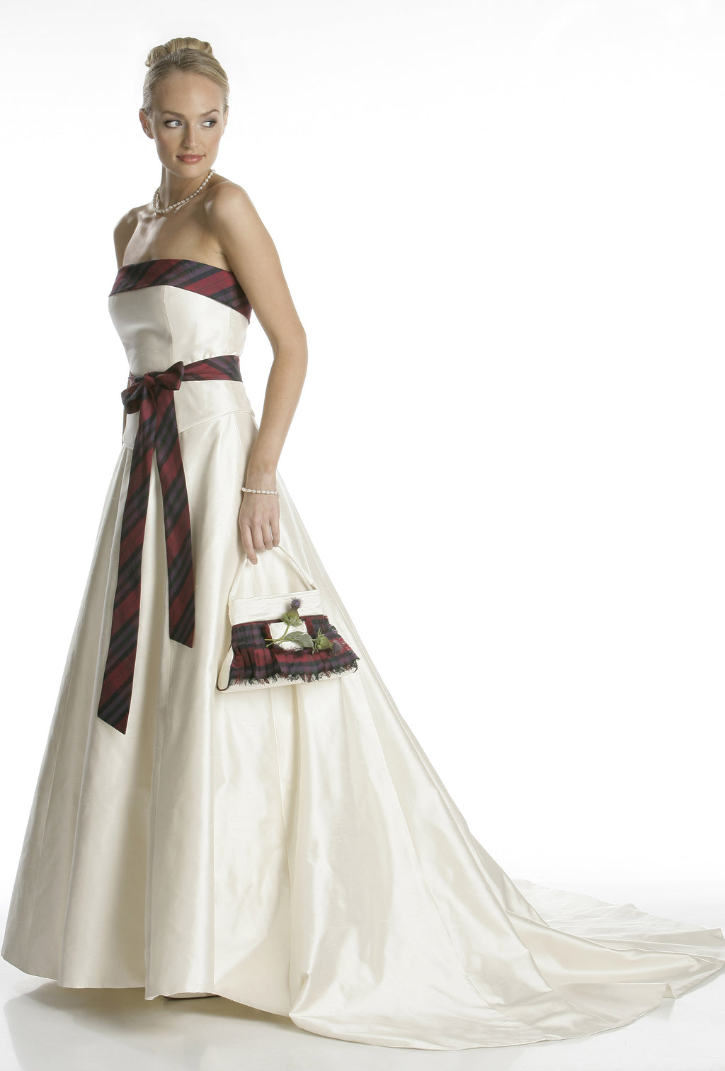 Lomond Tartan Wedding Dress
