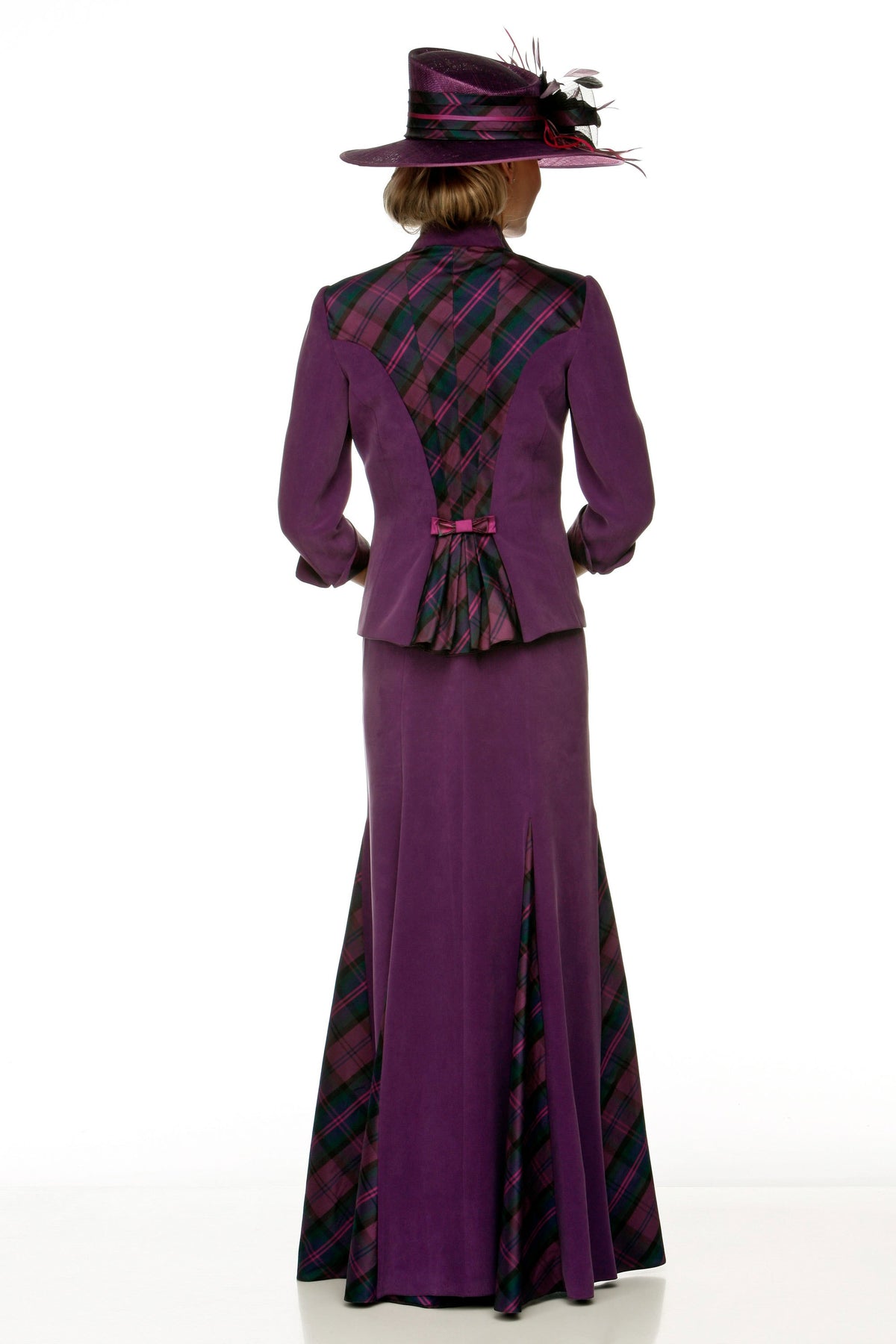 Occasion Wear - Dress and Jacket with Tartan Detail