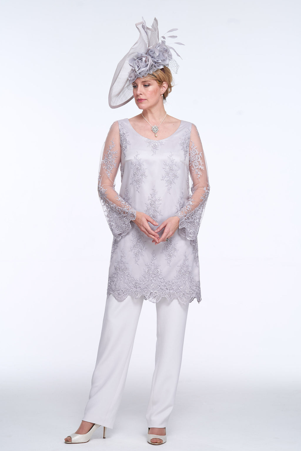 Occasion Wear - Embroidered and Beaded Tunic and Trousers