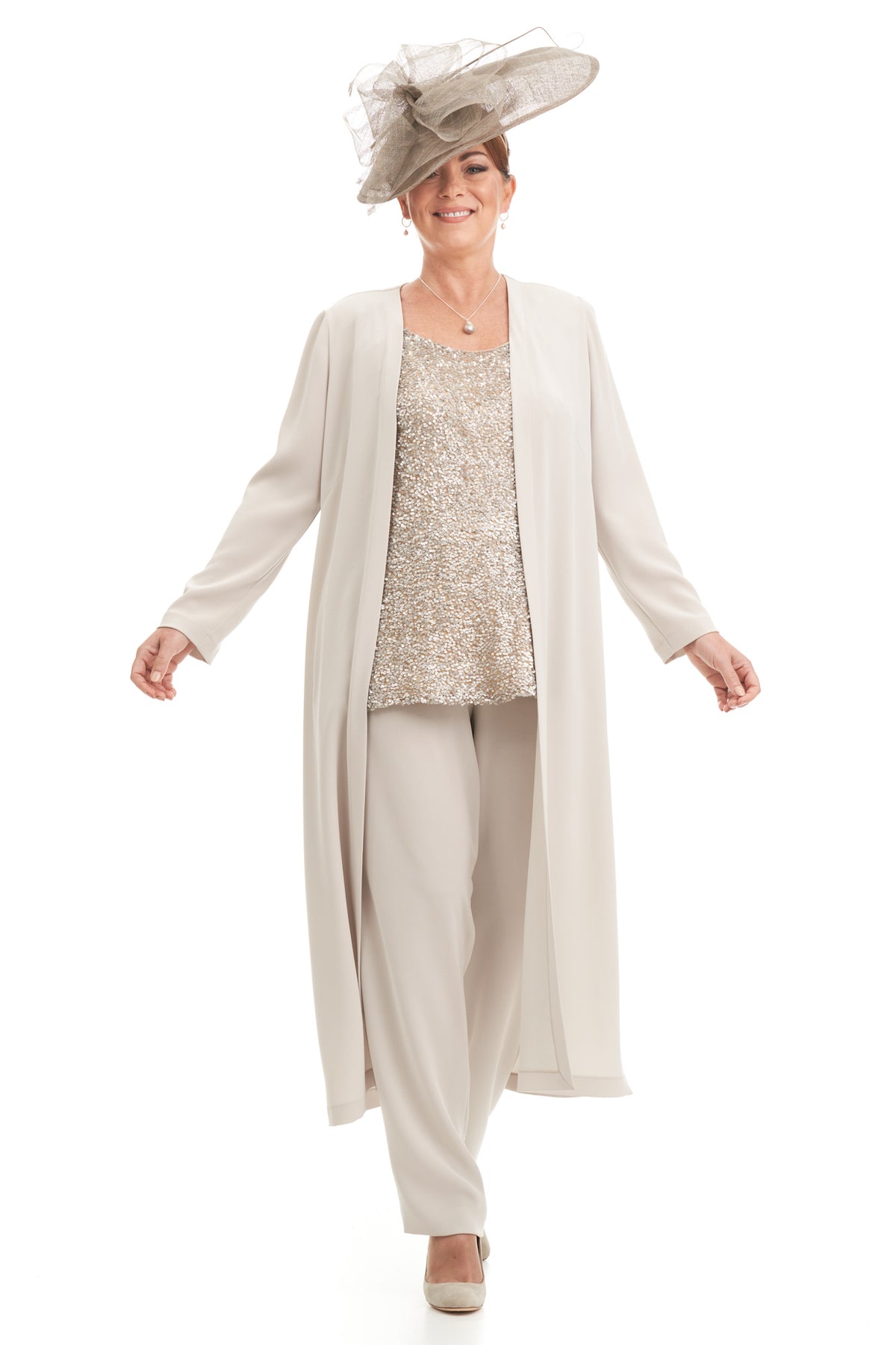 Occasion Wear - Four Piece Coat and Trouser Outfit