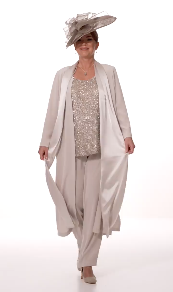 Occasion Wear - Four Piece Coat and Trouser Outfit