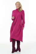 Japanese Style Dress in Fuchsia