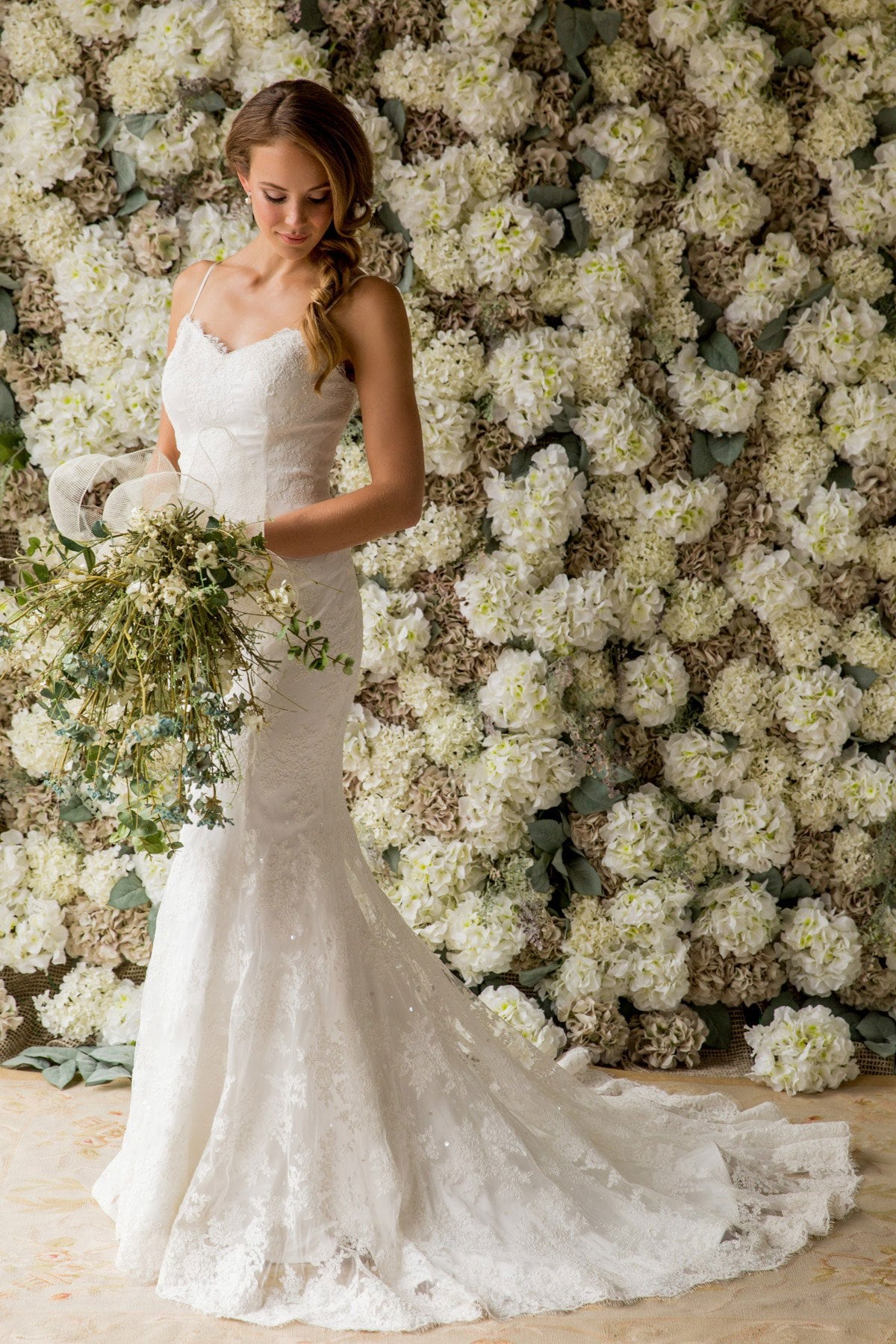 Gillian Lace Fishtail Wedding Dress