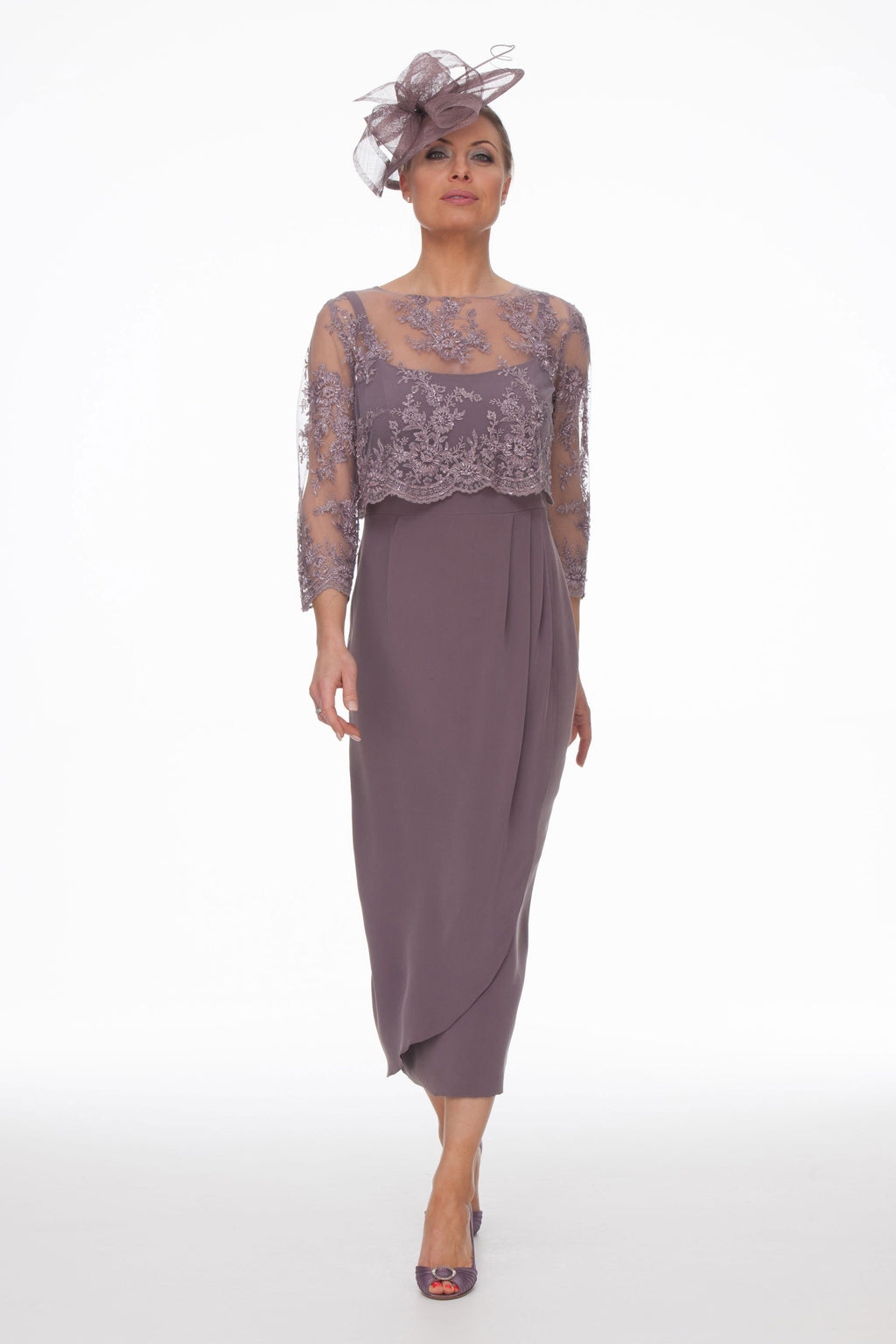 Occasion Wear - Grape Dress and Beaded Top