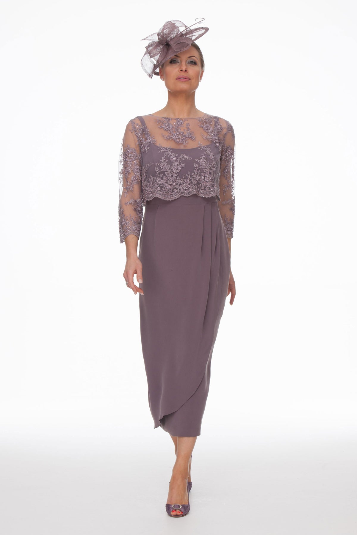 Occasion Wear - Grape Dress and Beaded Top