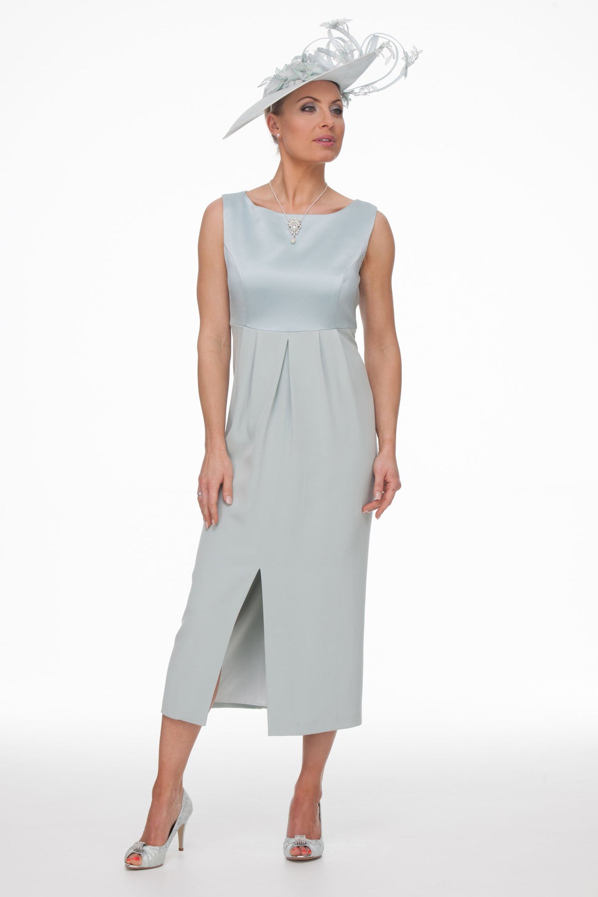 Occasion Wear - Guipure Jacket Over Empire Line Dress