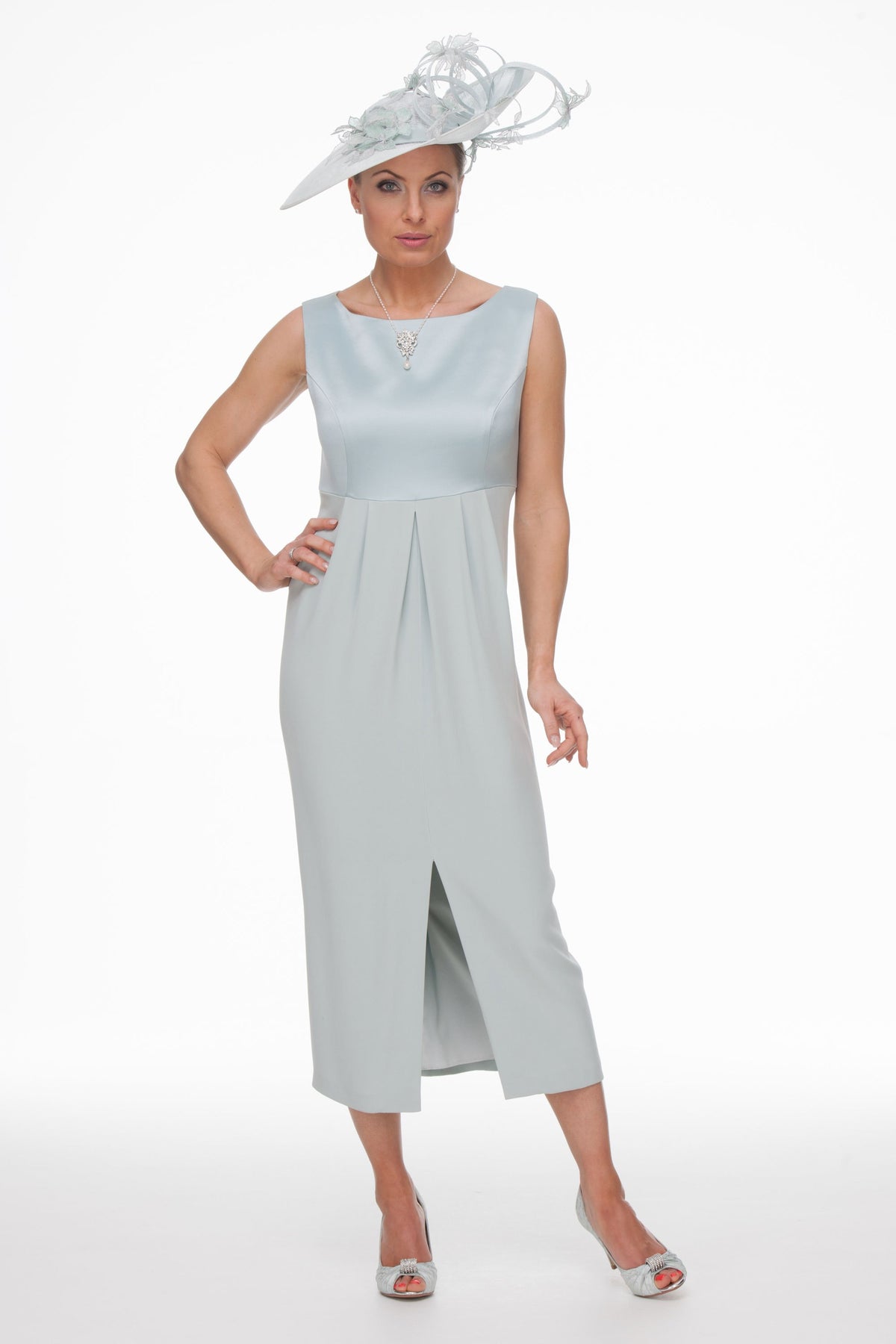 Occasion Wear - Guipure Jacket Over Empire Line Dress