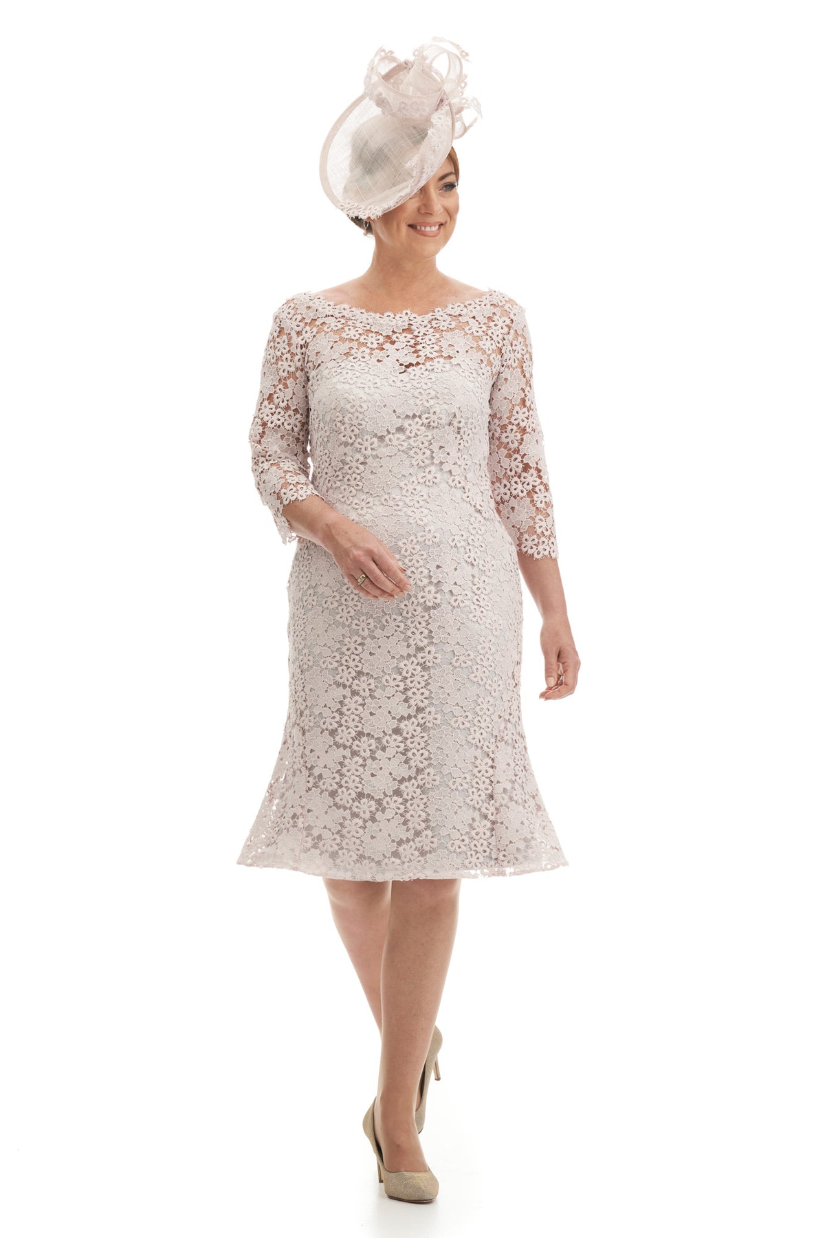 ARCHIVE SALE - Sample size 16 Guipure Lace Short Dress