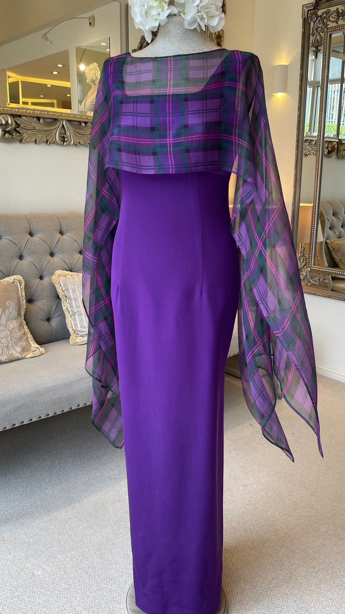 Tartan Spirit Cape Beautiful Organza Tartan