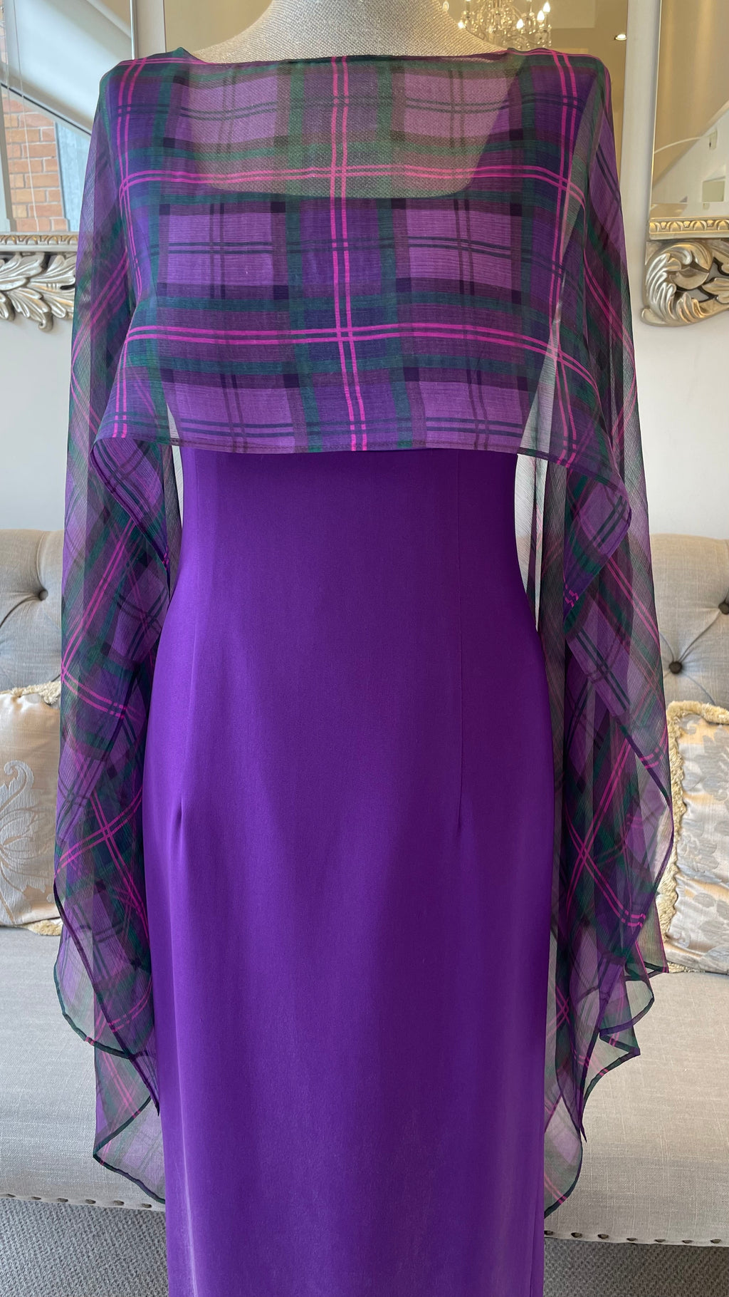 Tartan Spirit Cape Beautiful Organza Tartan