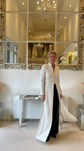SALE - Embroidered Silk Georgette Coat