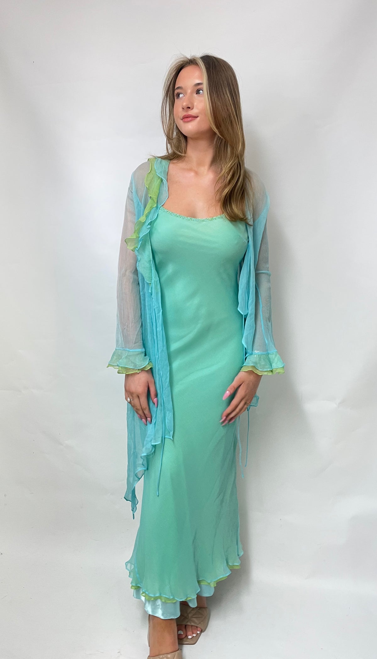 Prom/Evening Dress in Light Teal