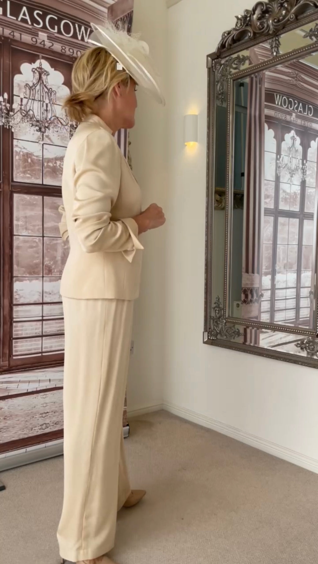 ARCHIVE SALE - Softly Tailored Silk Jacket & Wrap Trousers - Size 10-12