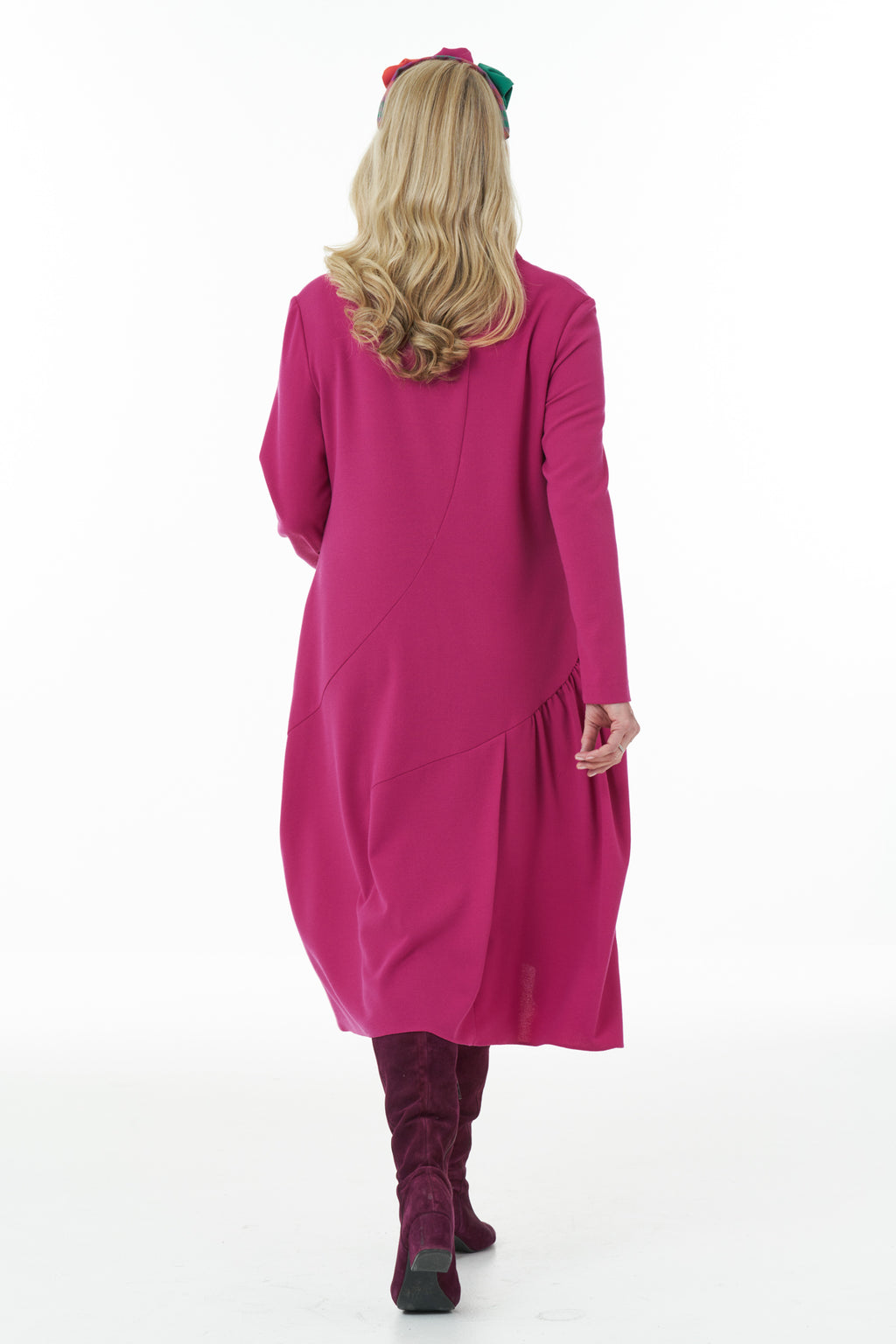 Casual Chic - Japanese Style Dress in Fuchsia