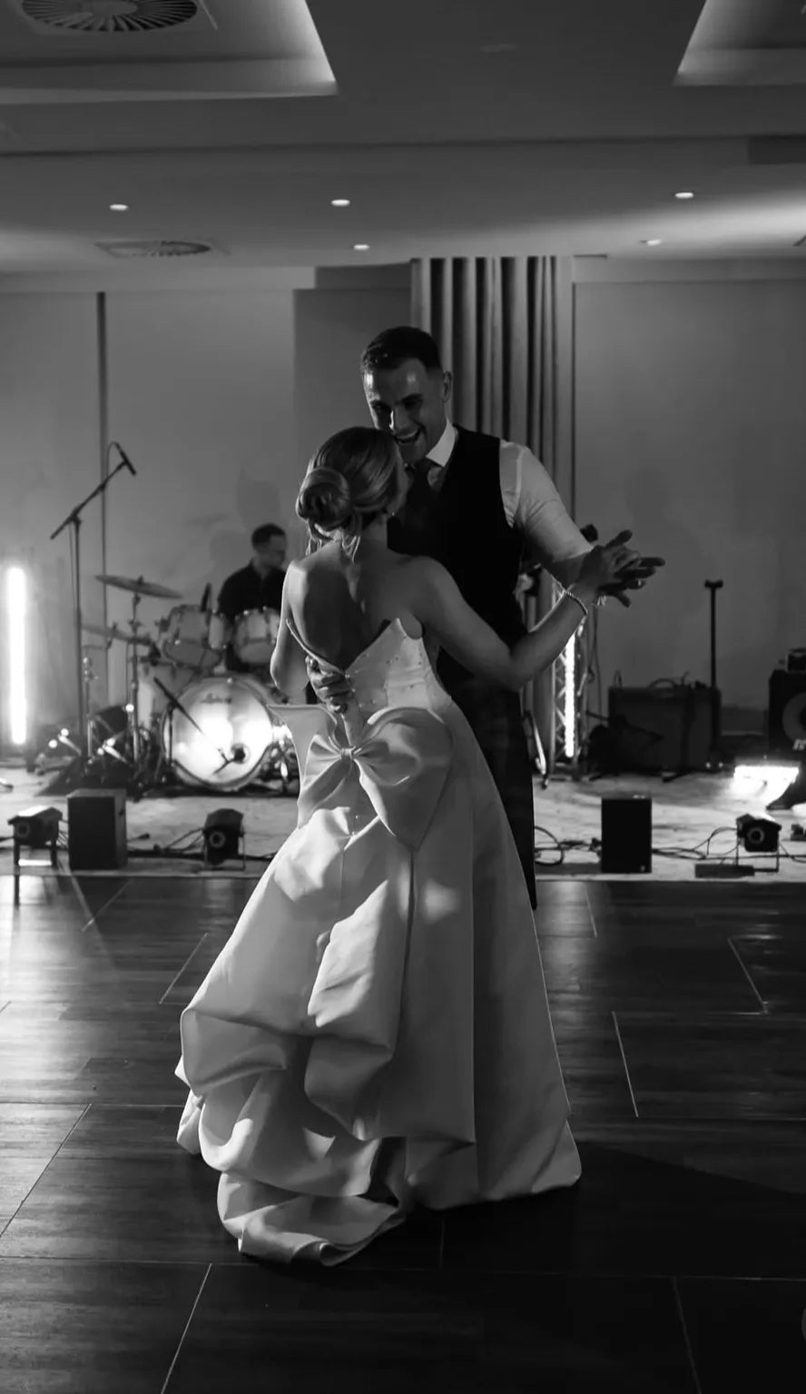 Jessica's bespoke wedding dress