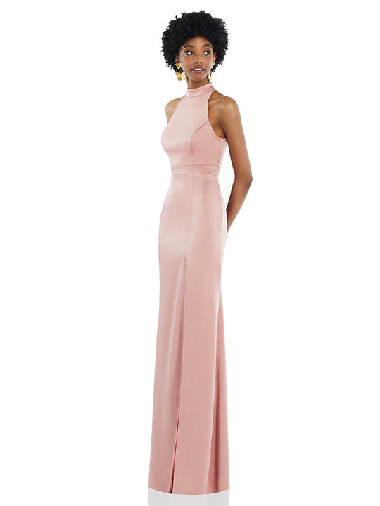 Lovely Bridesmaid Evening  Dress - Style LB037 Backless - Beige