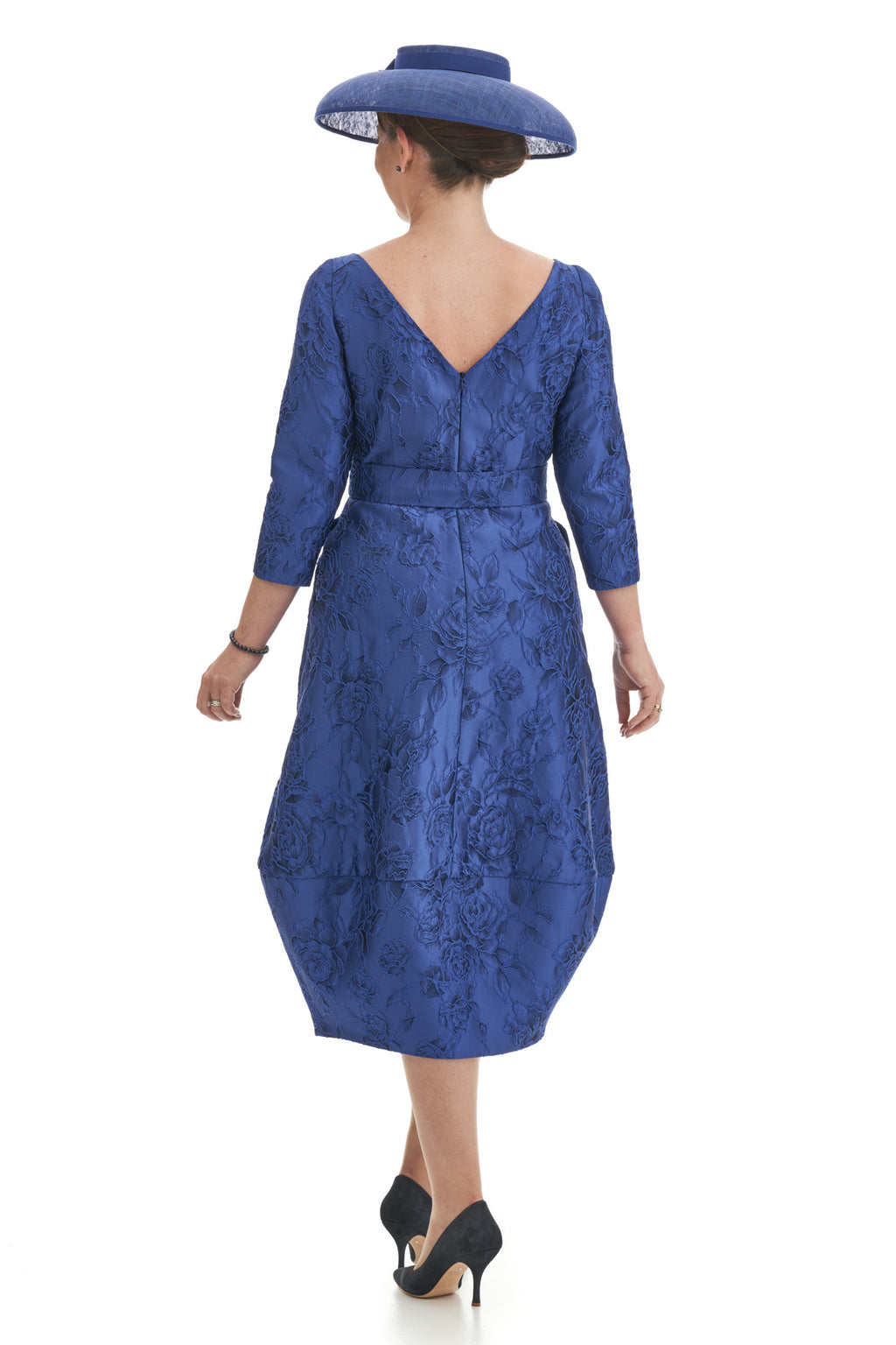 Occasion Wear - Long Sleeve Jacquard Bubble Dress