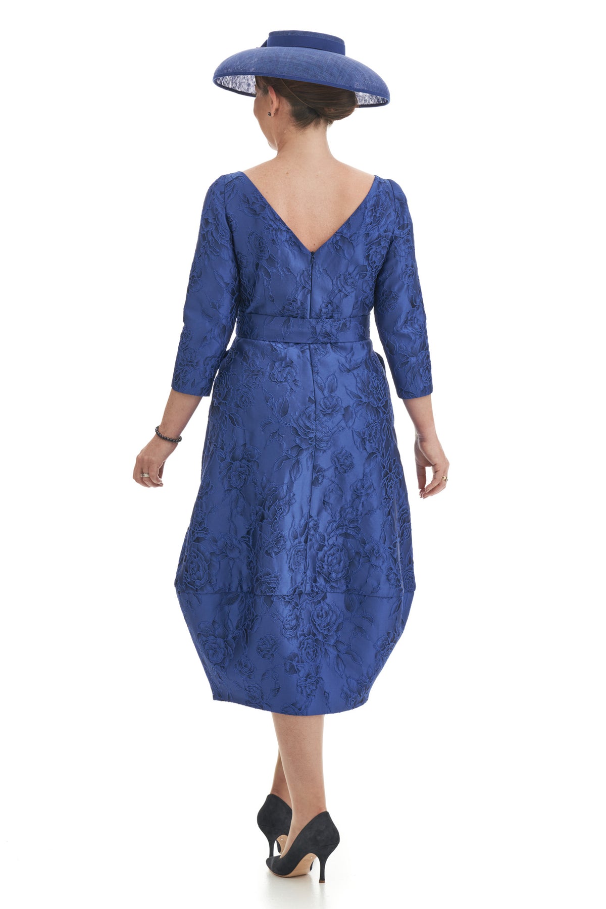 Occasion Wear - Long Sleeve Jacquard Bubble Dress
