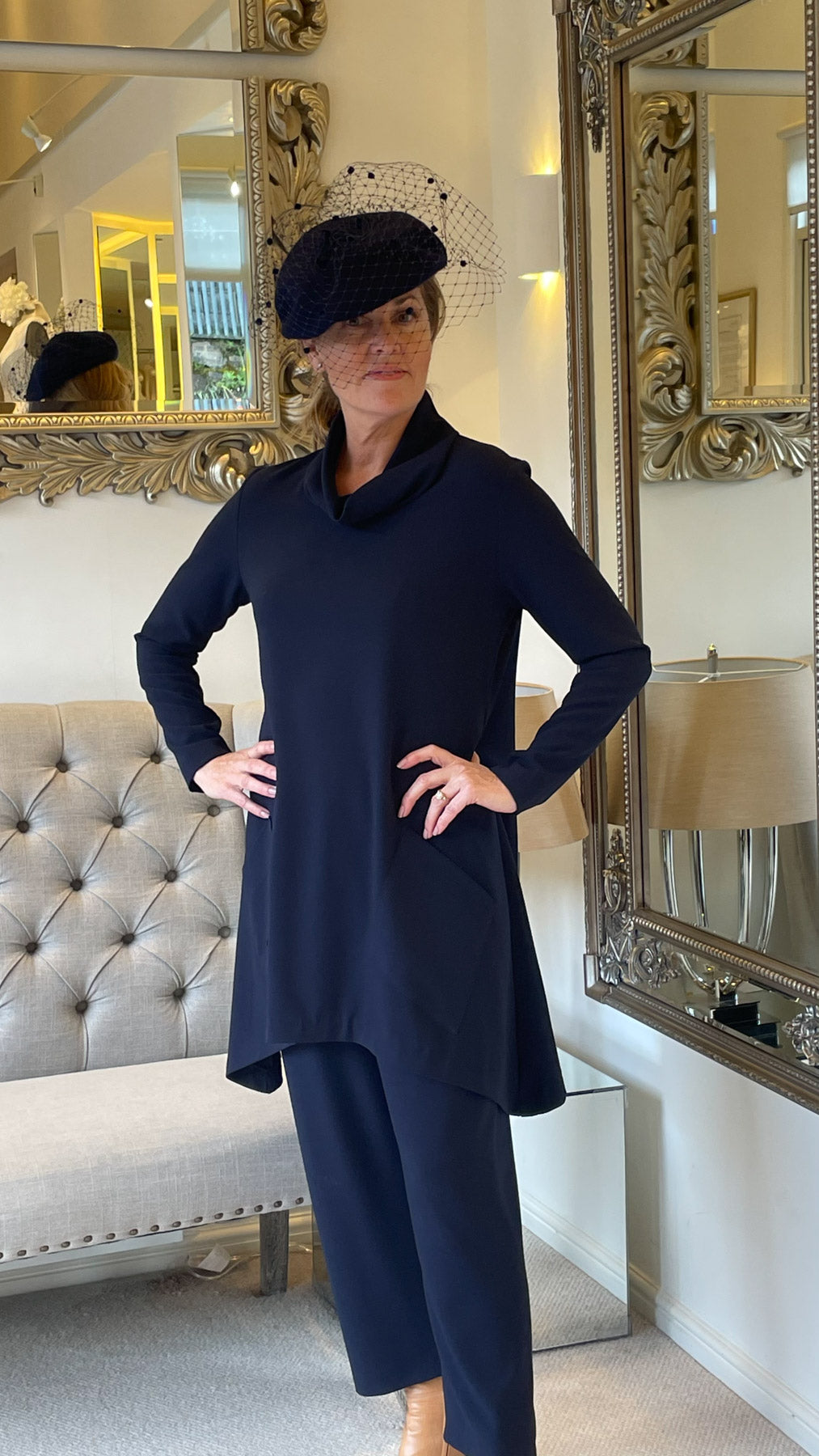 Casual Chic - Artist's Tunic in Navy