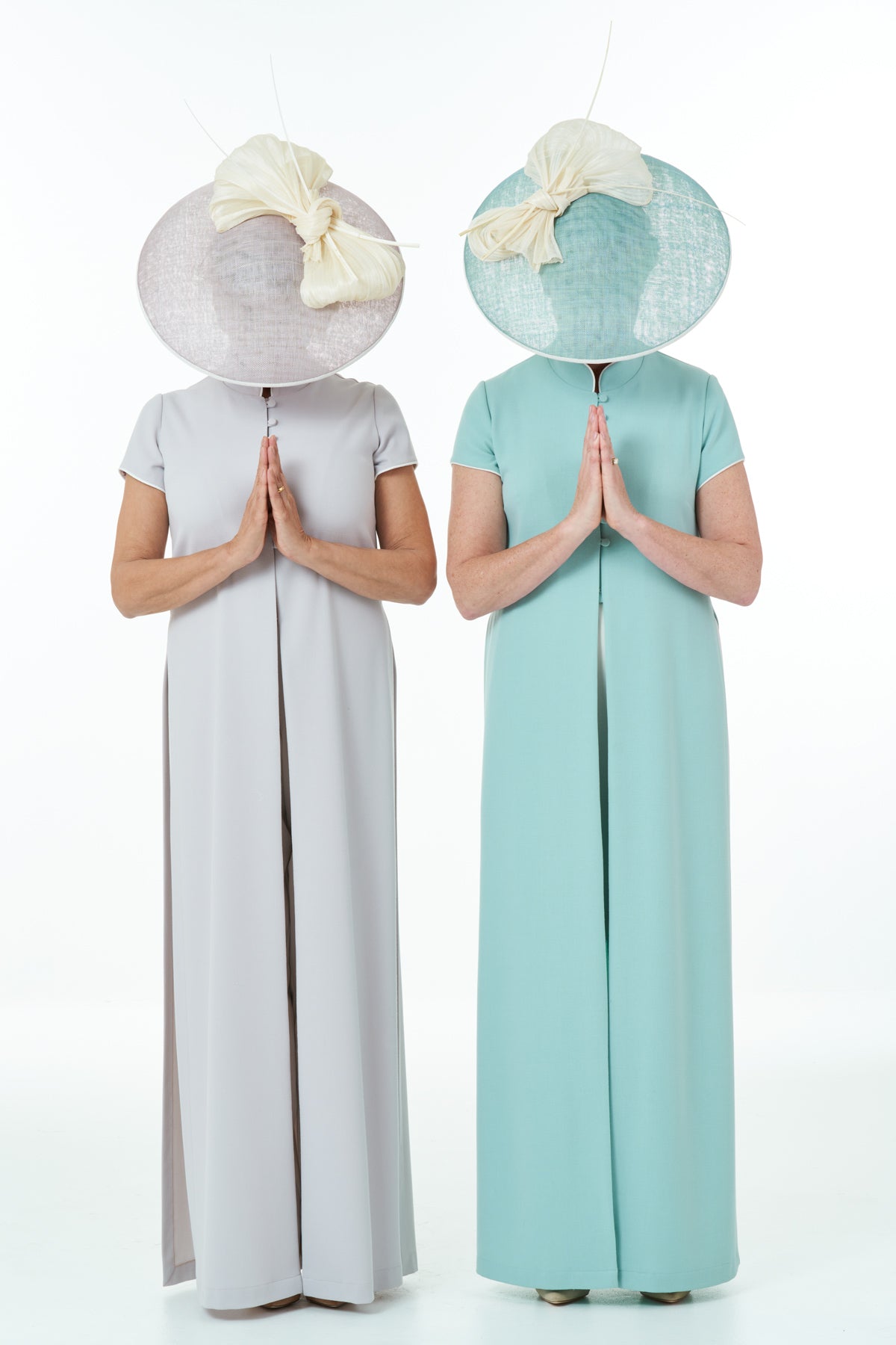 Mother of the Bride or Groom Oriental Coat in Pebble
