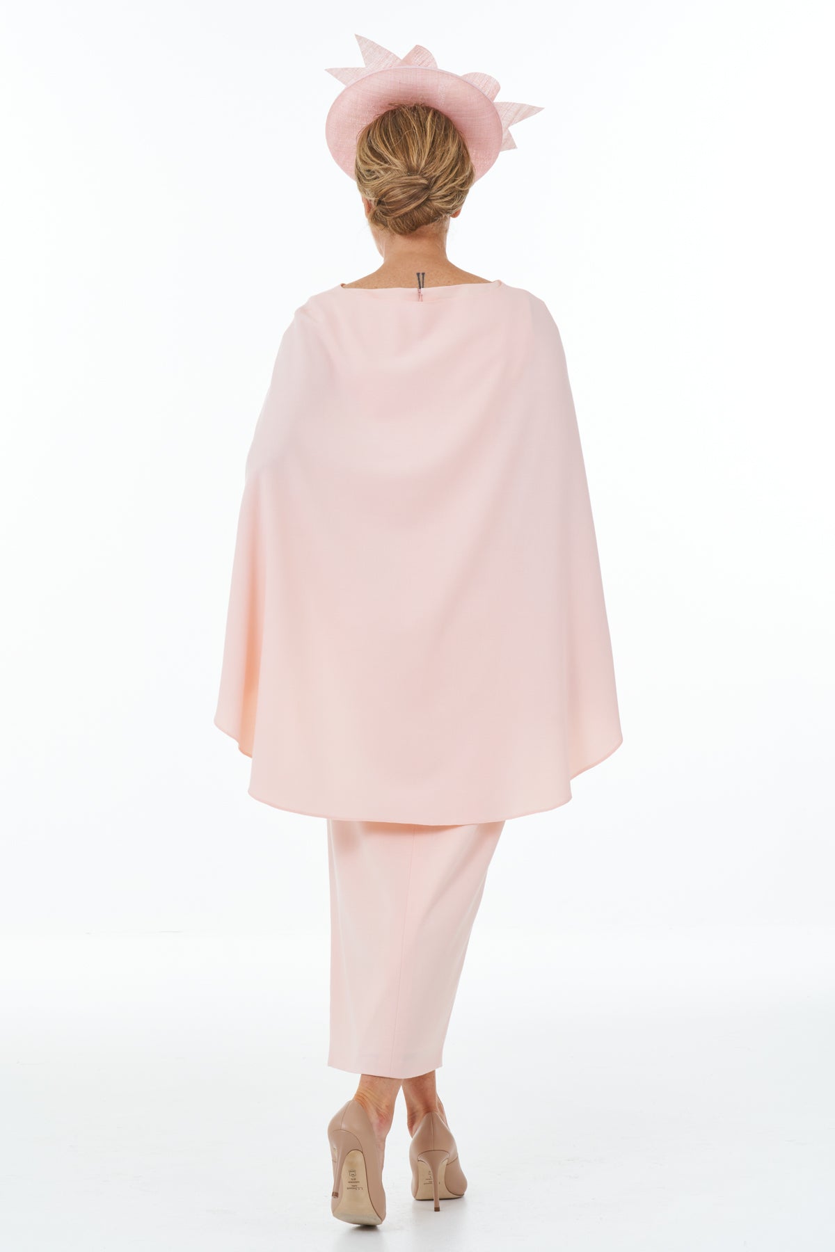 Occasion Wear - Long Side Slit Dress in Pink