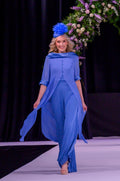 3 piece Chiffon and Satin trouser Outfit