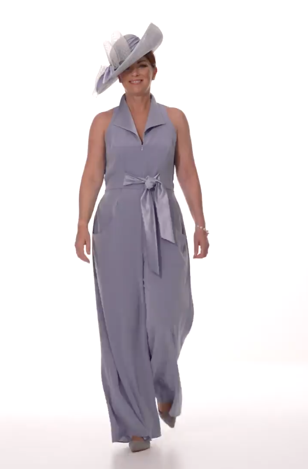 Occasion Wear - Satin Back Crepe Jumpsuit