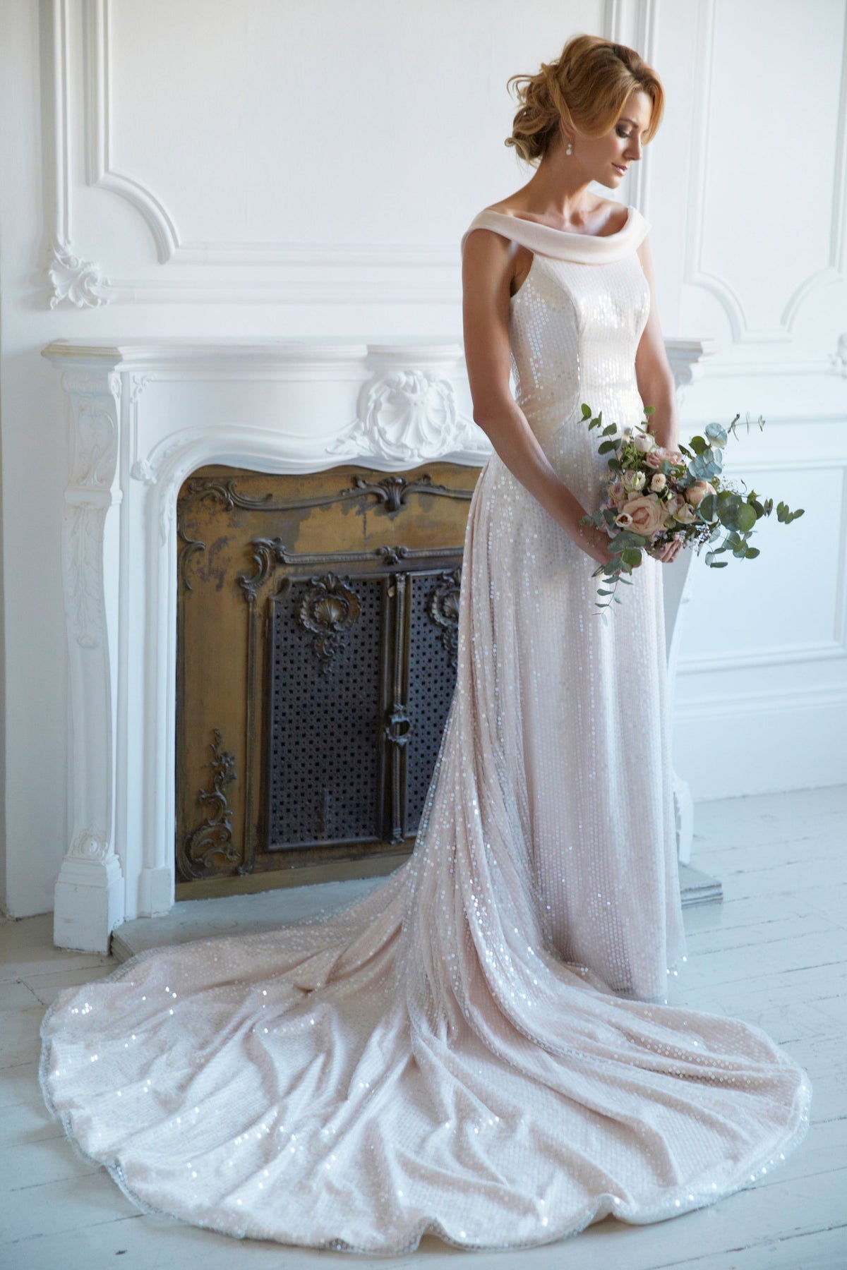 ARCHIVE SALE - Sample Sequin Wedding Dress - Size 10