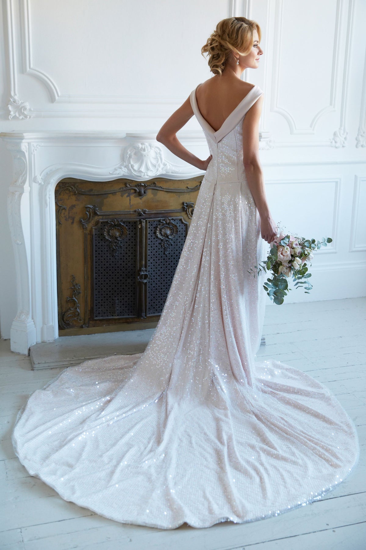 ARCHIVE SALE - Sample Sequin Wedding Dress - Size 10