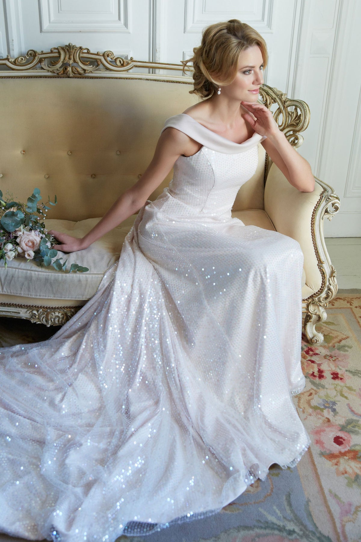ARCHIVE SALE - Sample Sequin Wedding Dress - Size 10