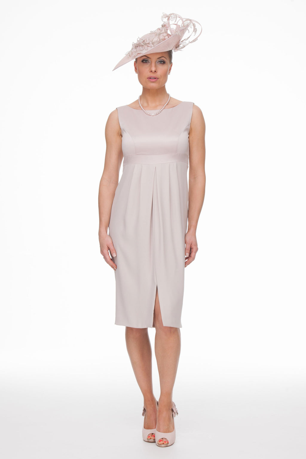 Mother of the Bride or Groom - Short Dress with Guipure Lace Top