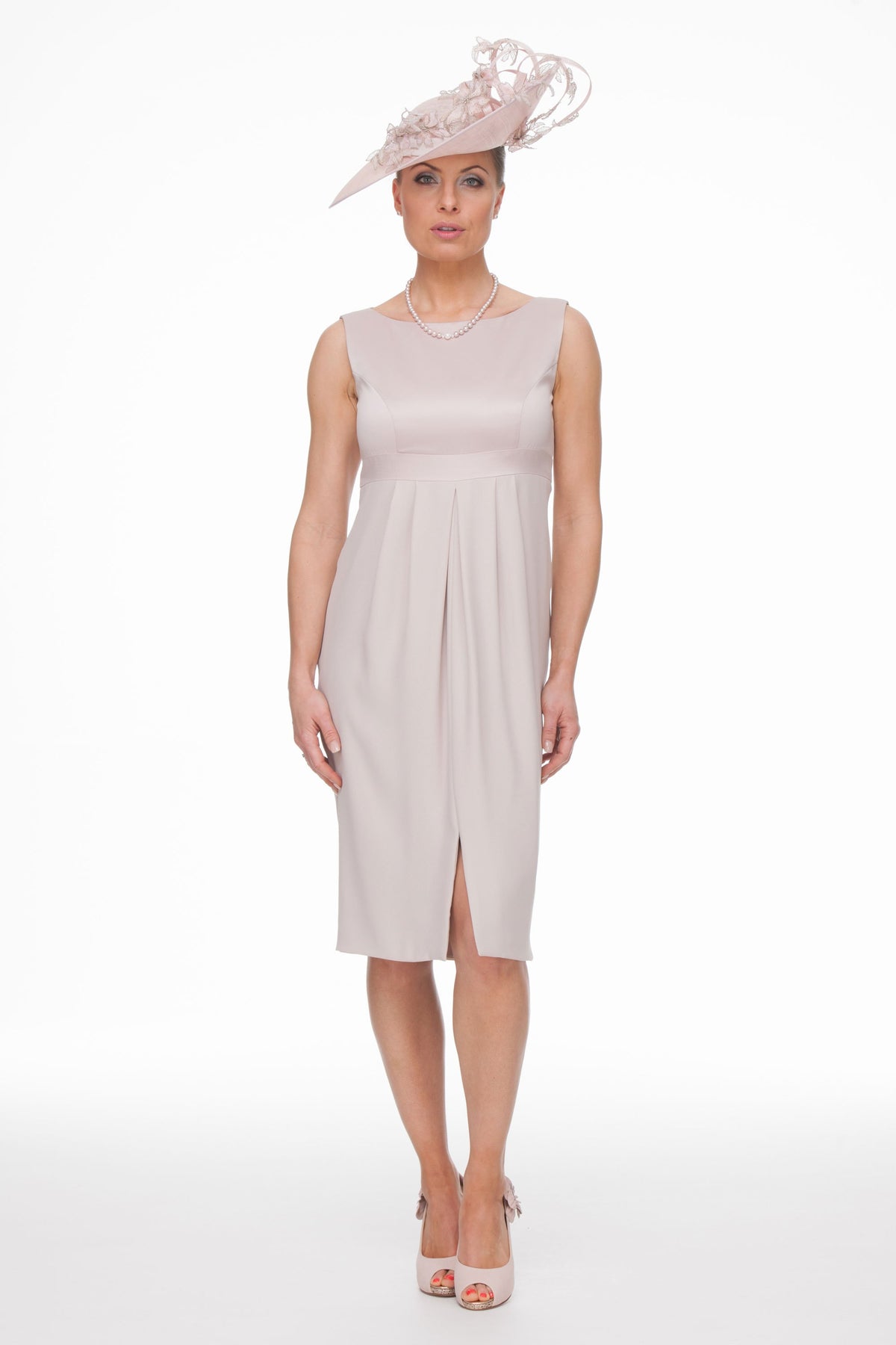 Mother of the Bride or Groom - Short Dress with Guipure Lace Top