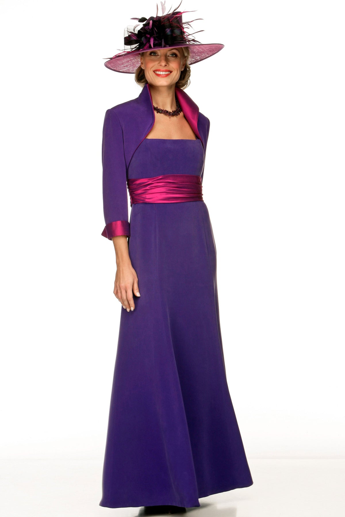 Silk Dress and Bolero Jacket