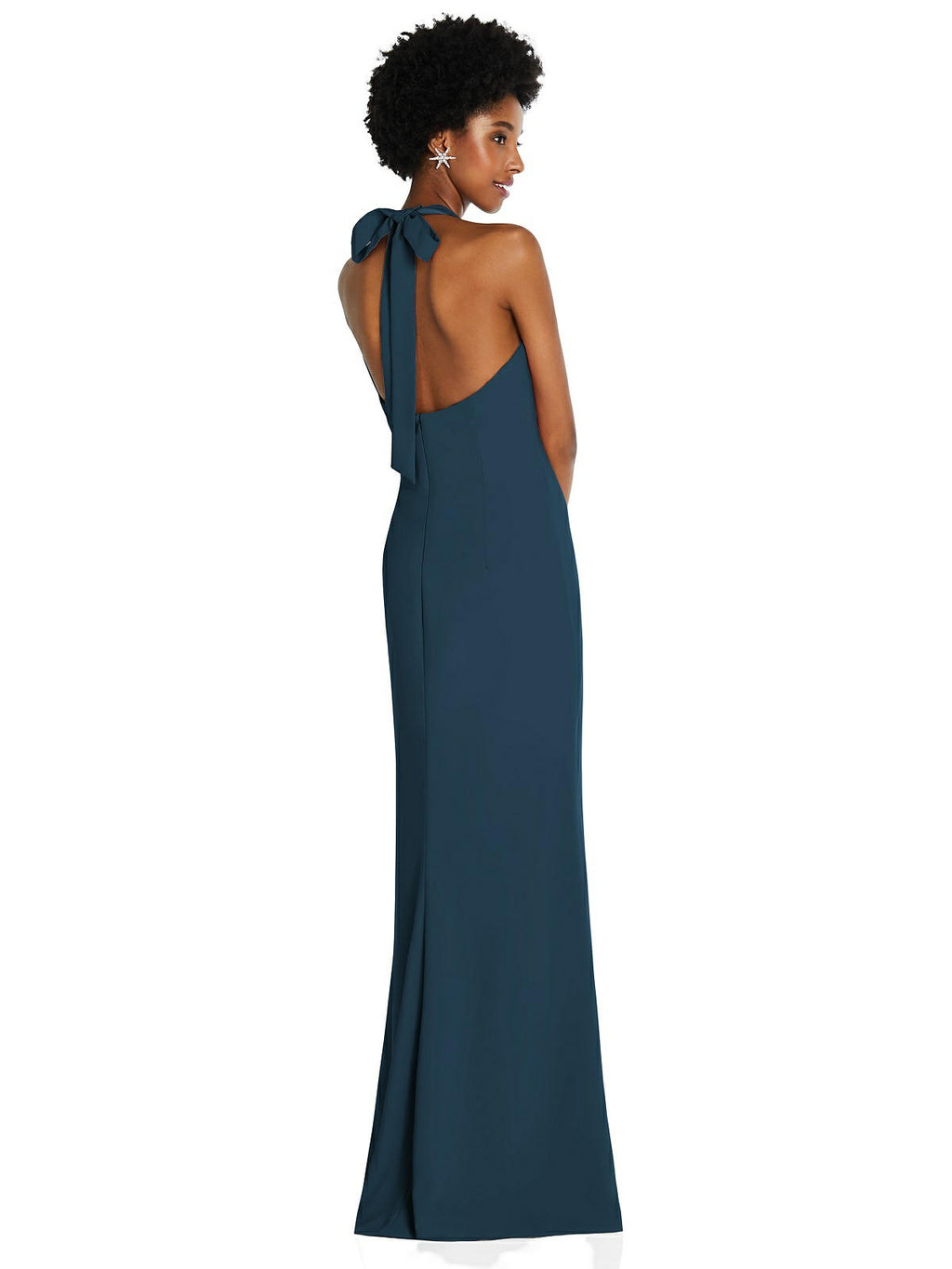 Thread Bridesmaid Evening Dress - Style TH088 Halter Neck